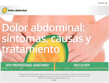 Tablet Screenshot of dolor-abdominal.com